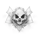 Life eternal, ghost tattoo design idea