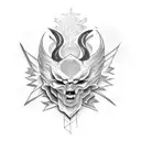 Life eternal, ghost tattoo design idea