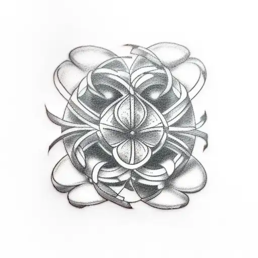 sad clover tattoo design idea