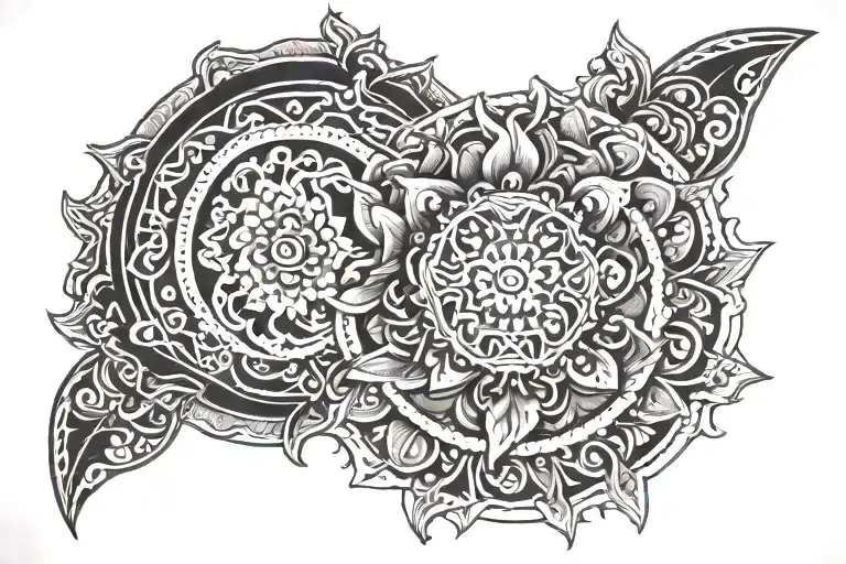 barong mandala design tattoo design idea