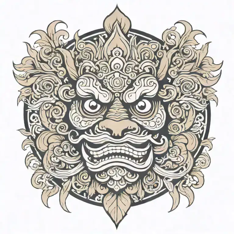 barong tattoo design idea