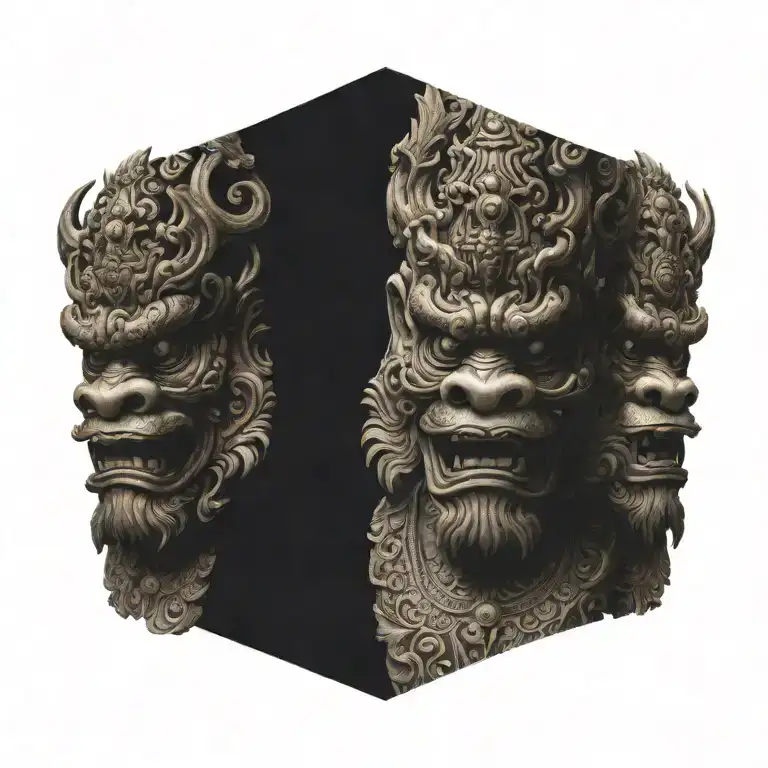 barong tattoo design idea