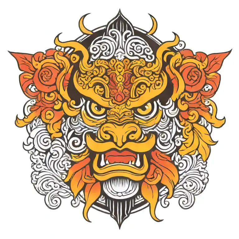 barong tattoo design idea