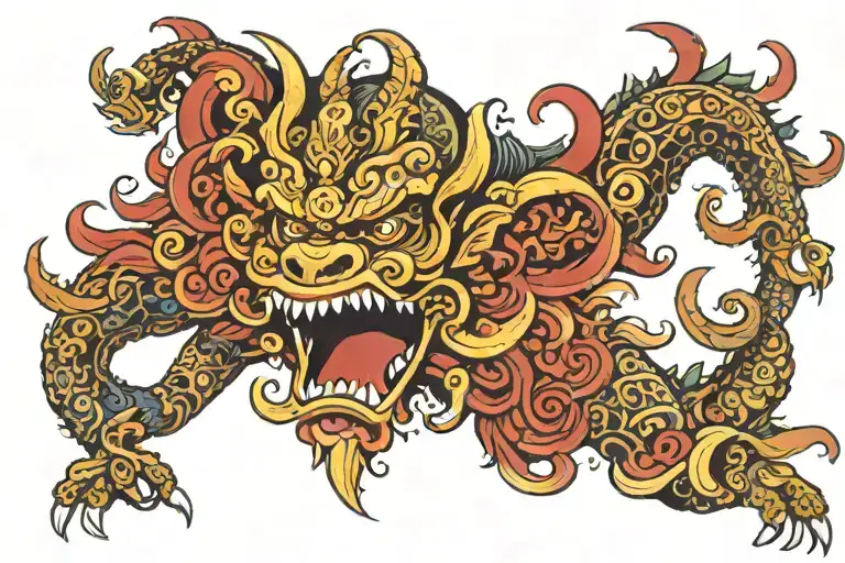 barong bali barong tattoo design idea