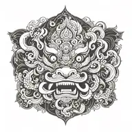 barong tattoo design idea