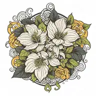 basil tattoo design idea