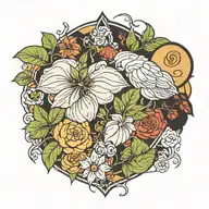 basil tattoo design idea