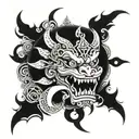 baron bali barong tattoo design idea