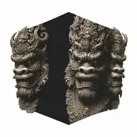 barong tattoo design idea