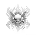 negative space with the word smith tattoo design idea