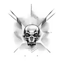 negative space with the word smith tattoo design idea