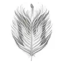 "26" "mike" "desi" "alex" "benji" in a feather tattoo design idea