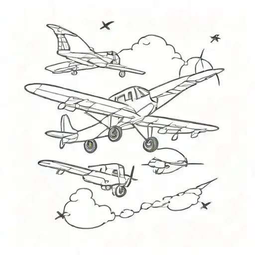 aviation themed tattoo tattoo design idea