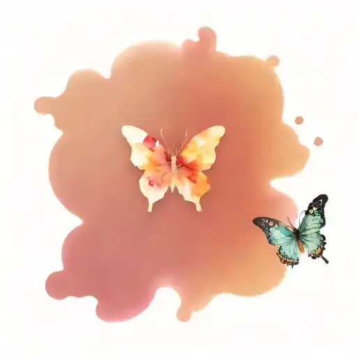 semicolon, note, butterfly  tattoo design idea