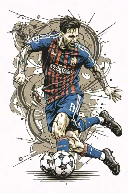 Messi world cup tattoo design idea