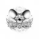 ¡Claro! Aquí tienes una descripción para un diseño de tatuaje de Goofy vintage con una expresión alocada y una corona: tattoo design idea