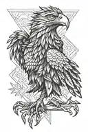 Poland eagle fire tattoo design idea