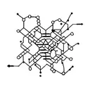 a caffeine molecule  tattoo design idea