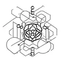 a caffeine molecule  tattoo design idea