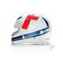 F1 Helmet with racing flag tattoo design idea