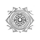 cannon tattoo design idea