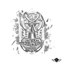 cannon tattoo design idea