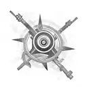 cannon tattoo design idea