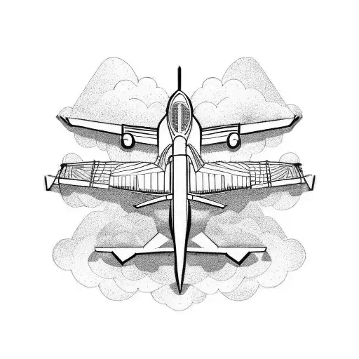 aircraft tattoo design idea