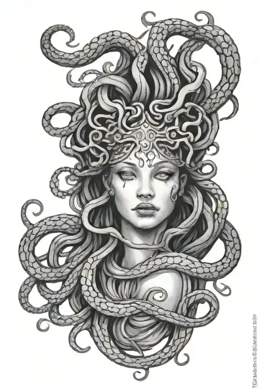 medusa tattoo design idea
