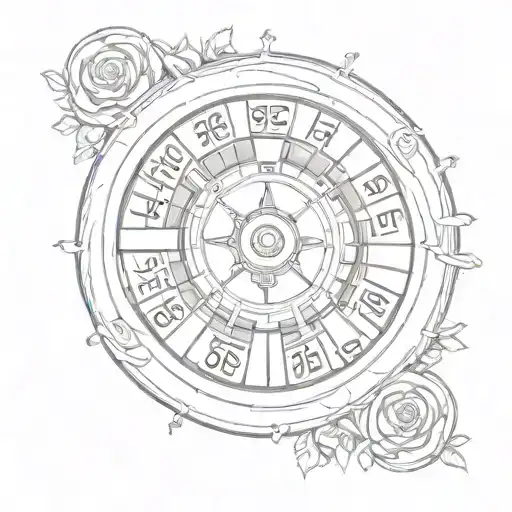 roulette tattoo design idea