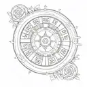 roulette tattoo design idea