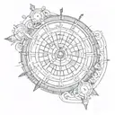 roulette tattoo design idea