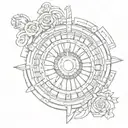 roulette tattoo design idea