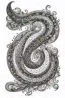 alchemy horseshoe shape   tattoo design idea