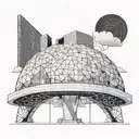 Cloud gate sculpture tattoo design idea