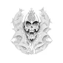 spain card tattoo design idea