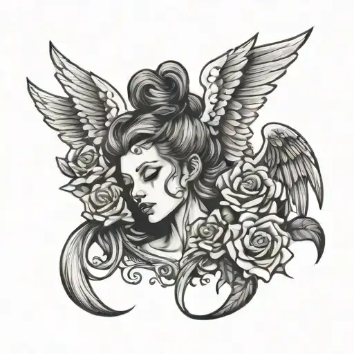 the angels cry and the street sings tattoo design idea