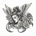 the angels cry and the street sings tattoo design idea