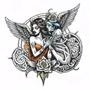the angels cry and the street sings tattoo design idea