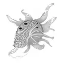 sea creatures tattoo design idea