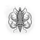 sea creatures tattoo design idea