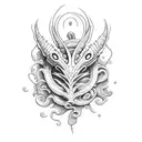 sea creatures tattoo design idea