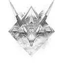 Camiles Pyramids Thirdeye Galaxy tattoo design idea