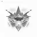 Camiles Pyramids Thirdeye Galaxy tattoo design idea