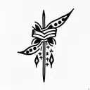 acta non verba tattoo design idea