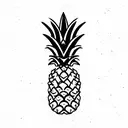 Pineapple tattoo design idea