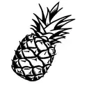 Pineapple tattoo design idea