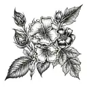 august december birth flowers  tattoo design idea