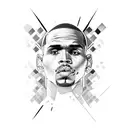 chris brown tattoo design idea
