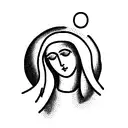 virgin mary with virgo tattoo design idea